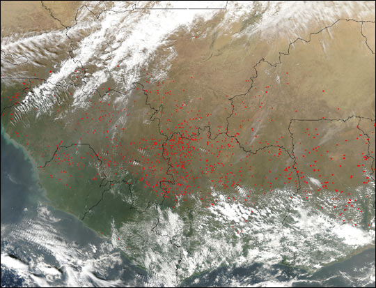 Fires in West Africa