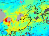 Pollution over China
