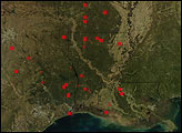 Fires Across Southern United States