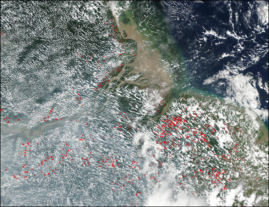 Late Dry Season Fires in Brazil