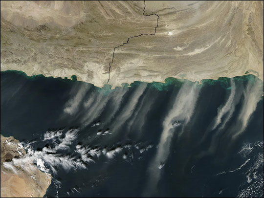 Dust over the Arabian Sea