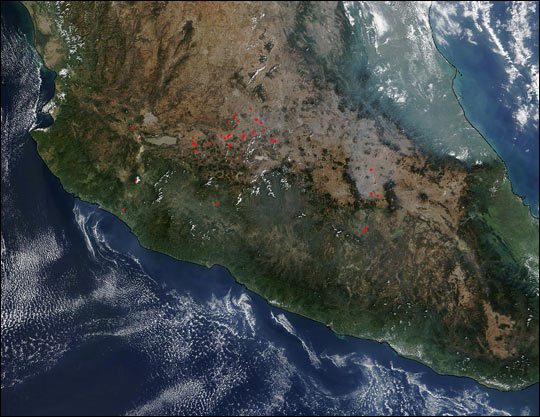 Fires in Central Mexico