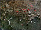 Fires in Central Mexico