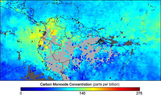 Fires Across Northern South America