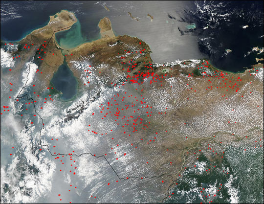 Fires Across Northern South America