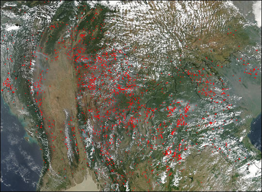 Fires in Southeast Asia