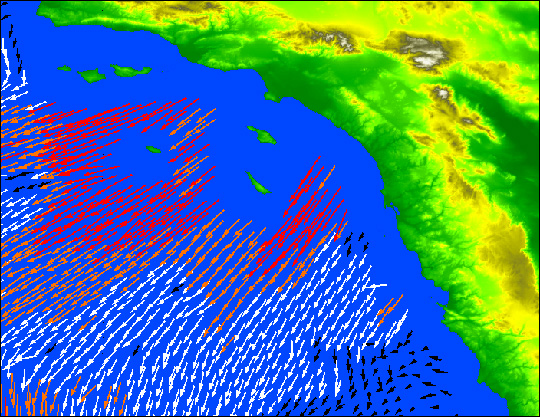 Santa Ana Wind Event Over California