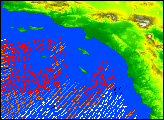 Santa Ana Wind Event Over California