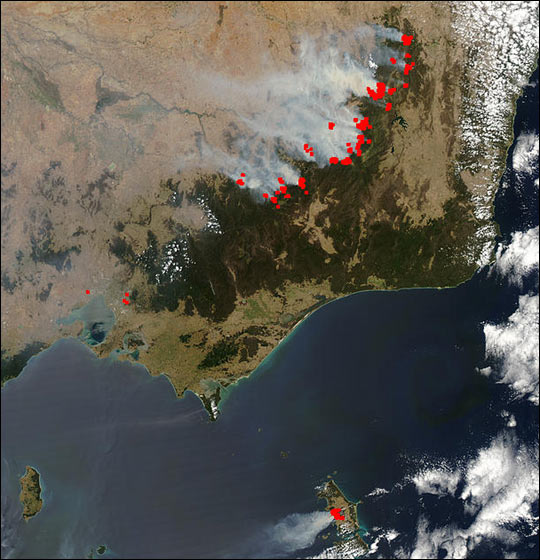 Bushfires Raging in Southeast Australia