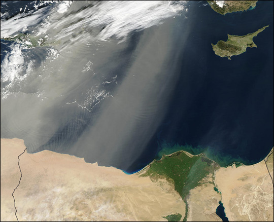 Dust Storm off Egypt - related image preview