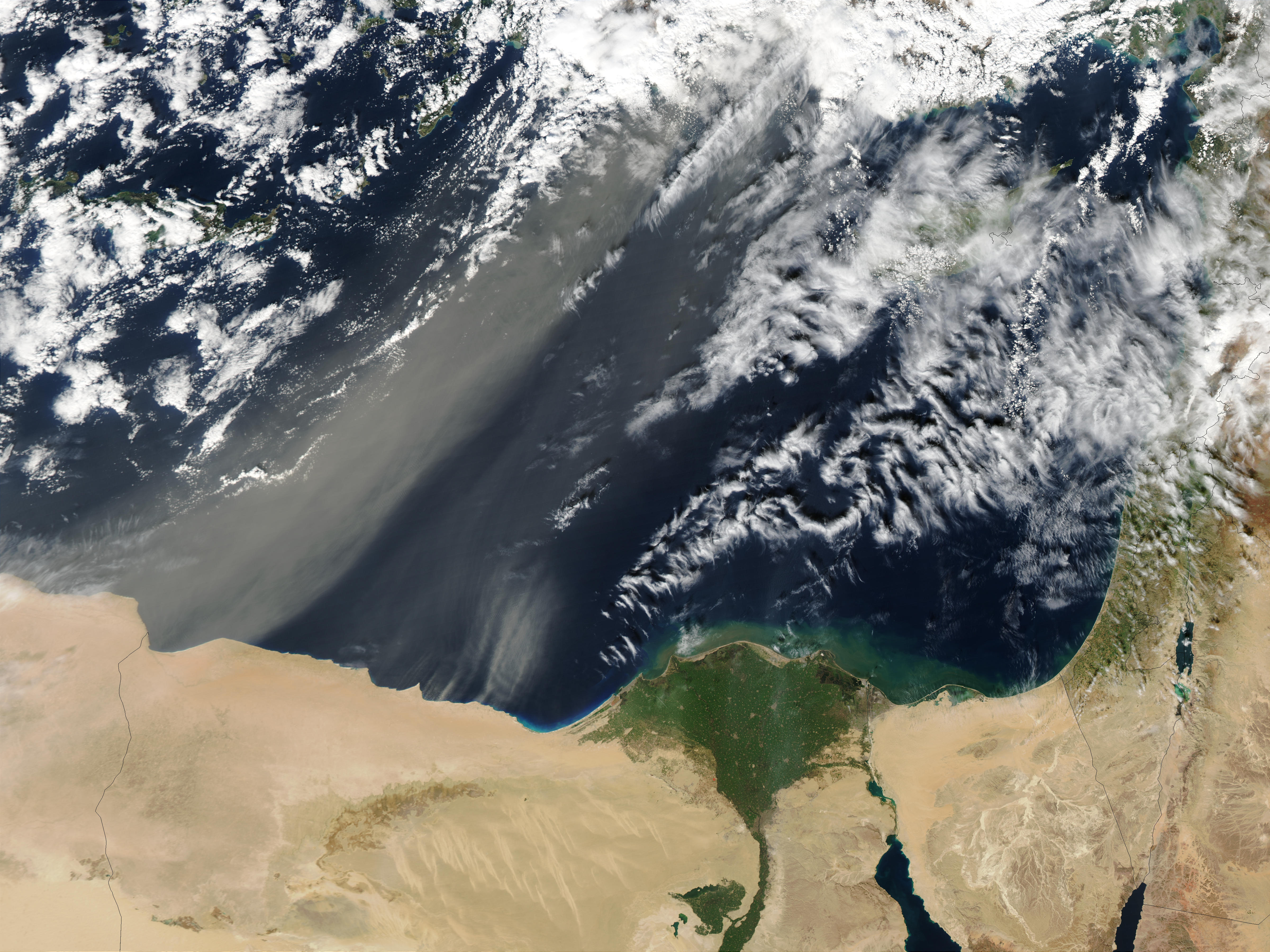 Dust Storm off Egypt - related image preview