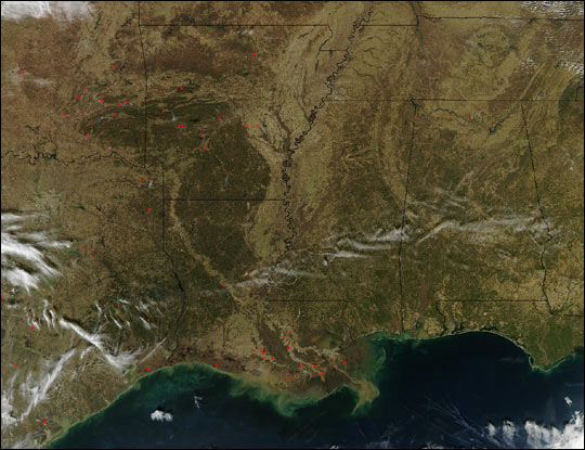 Fires Across the Southern U.S.