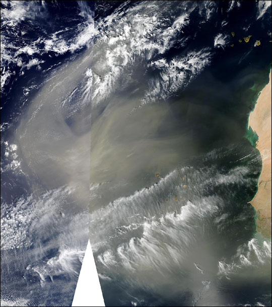 Saharan Dust off West Africa