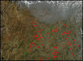 Fires in South-central China