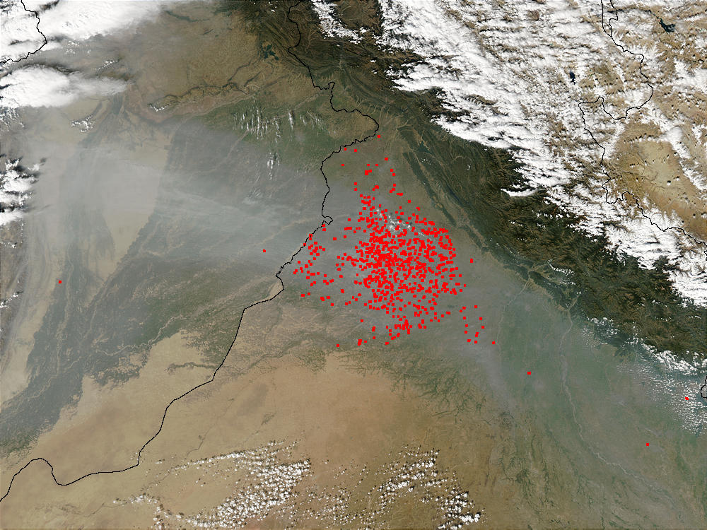 Fires in Northwest India - related image preview