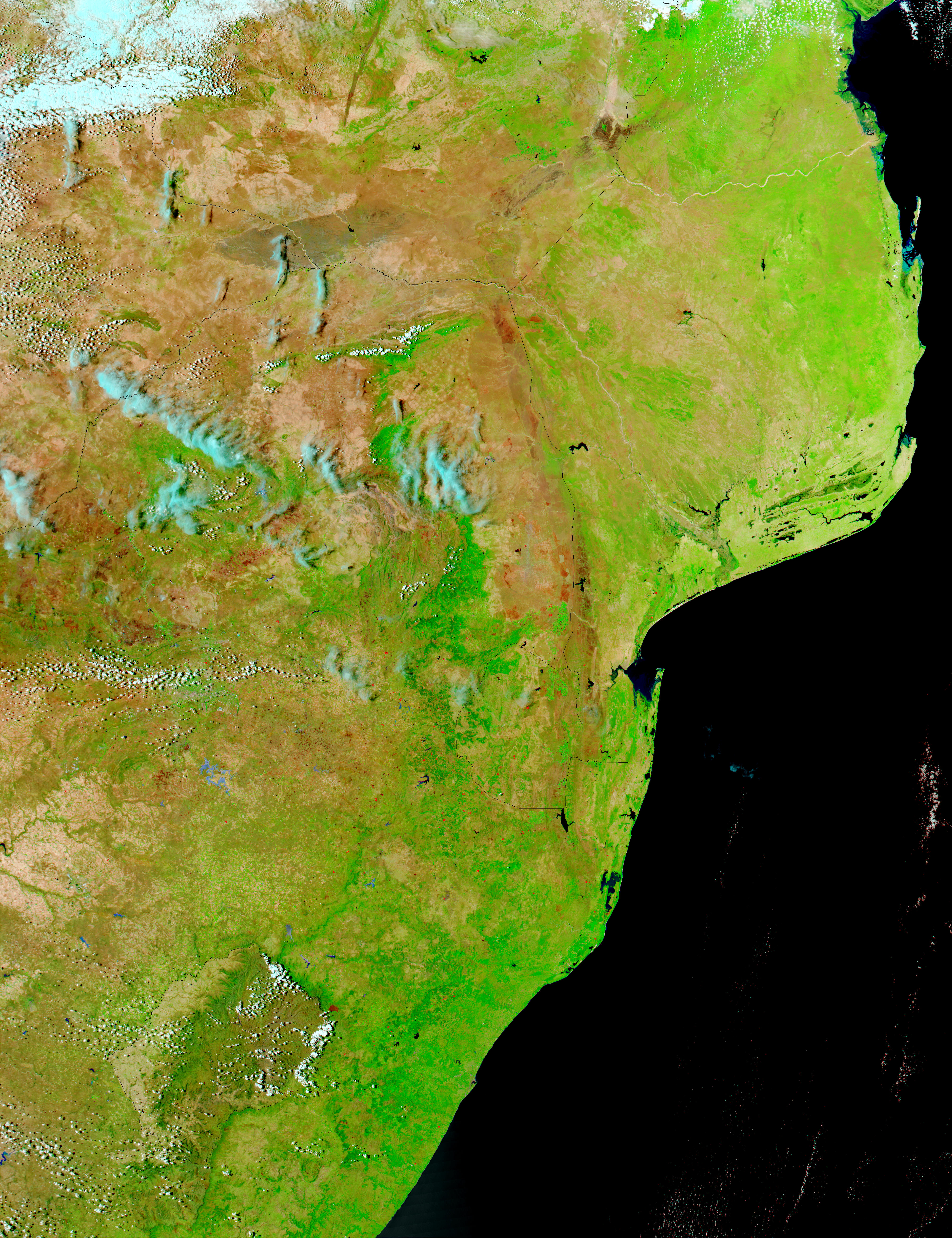 Fires in South Africa (false color) - related image preview
