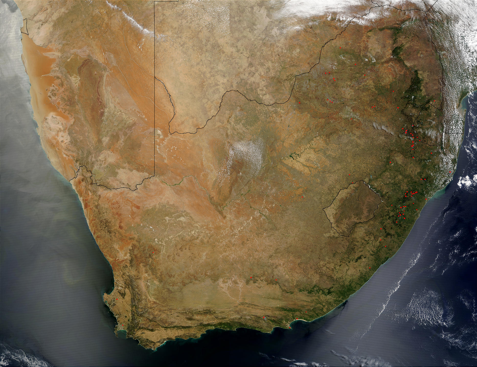 Southern Africa (Terra and Aqua combination) - related image preview