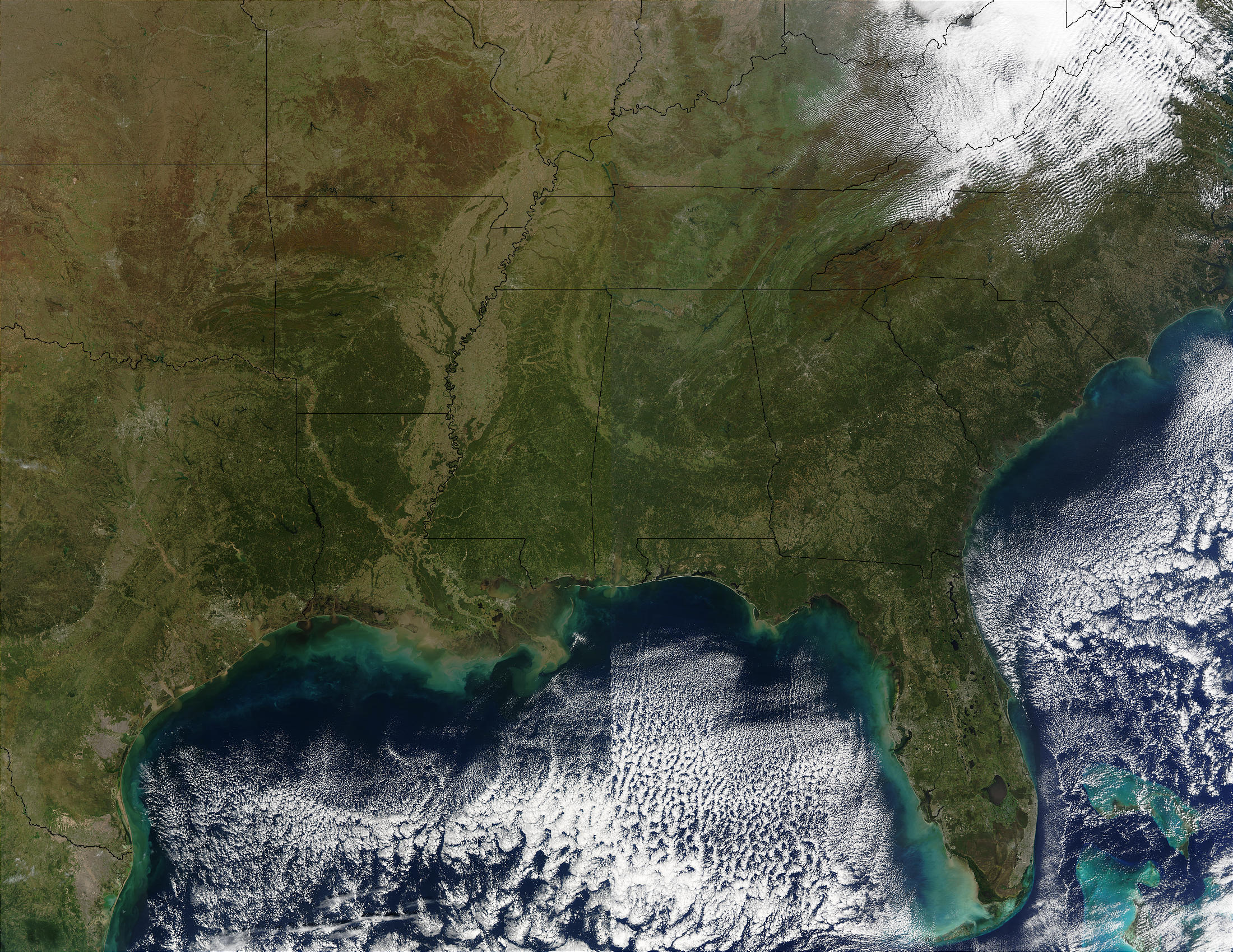Southeast United States (Terra and Aqua combination) - related image preview