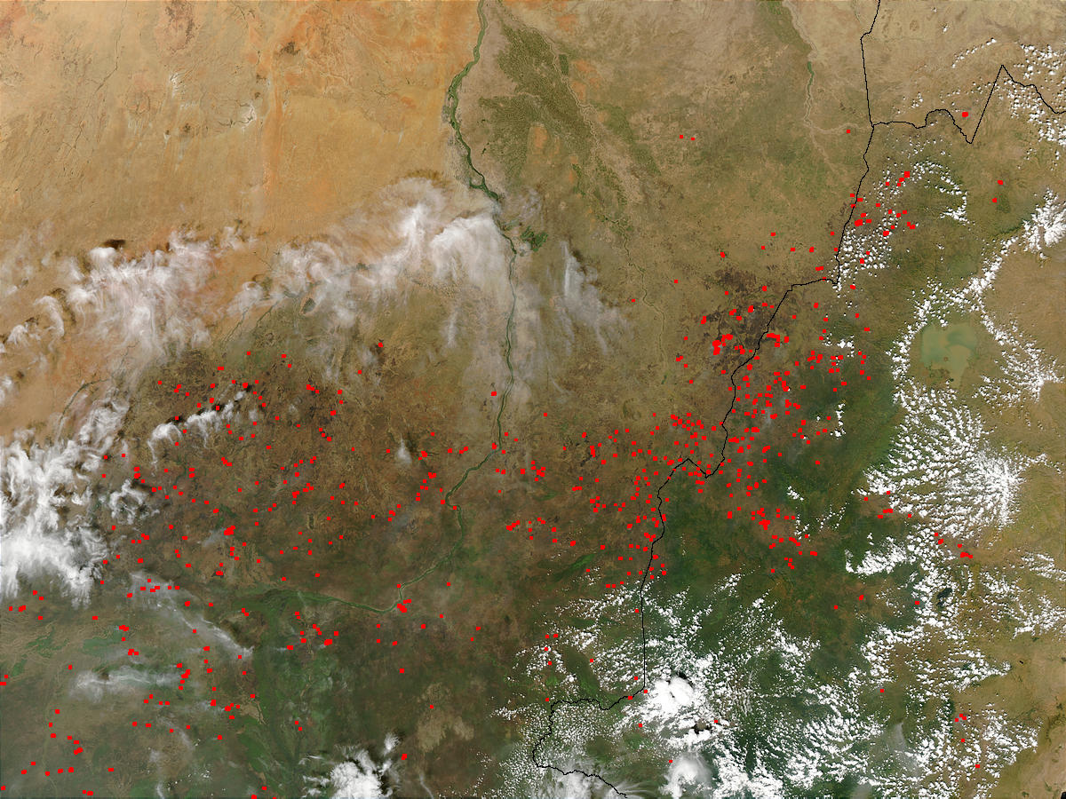 Fires in Sudan (afternoon overpass) - related image preview