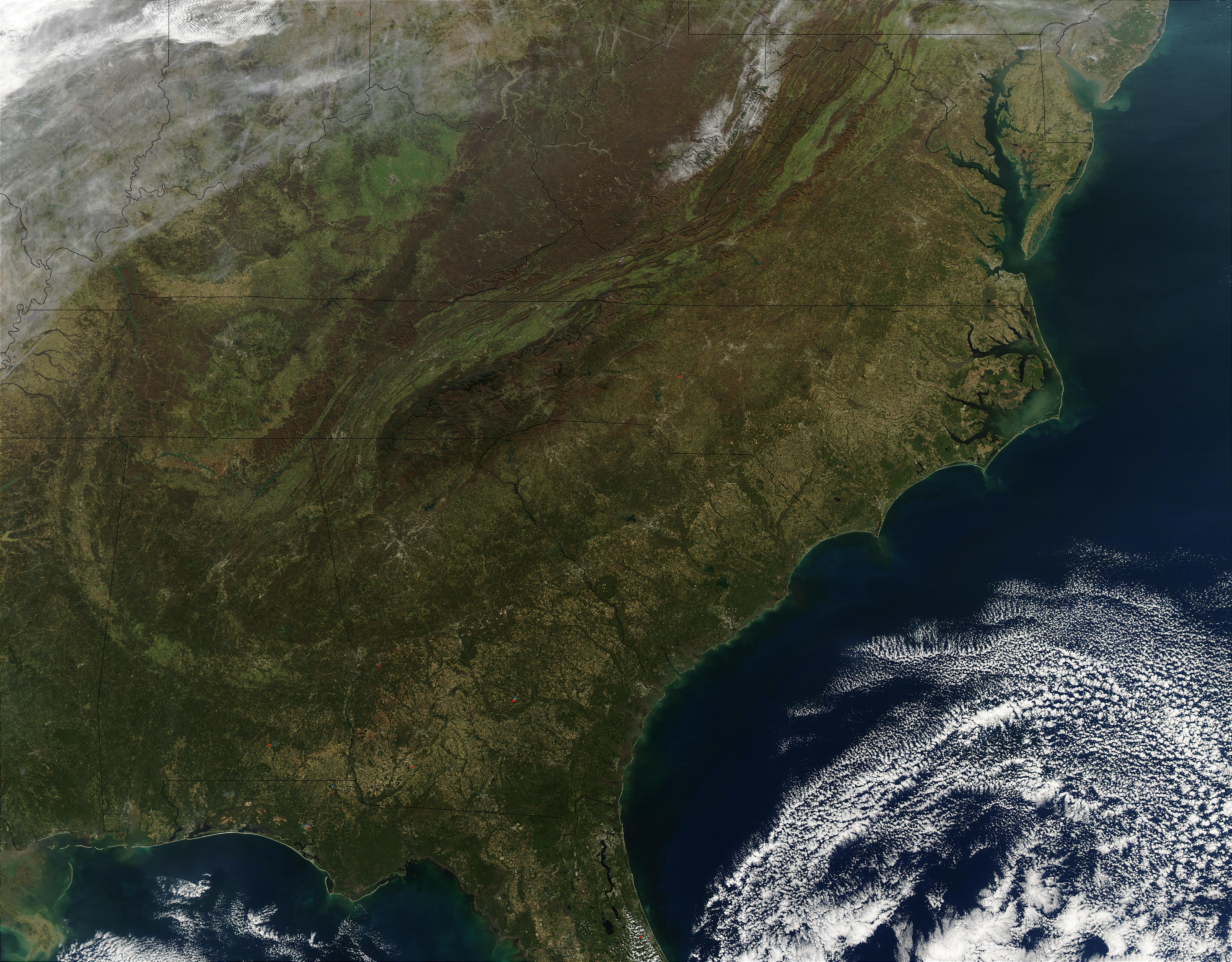 NASA Visible Earth: Southeast United States