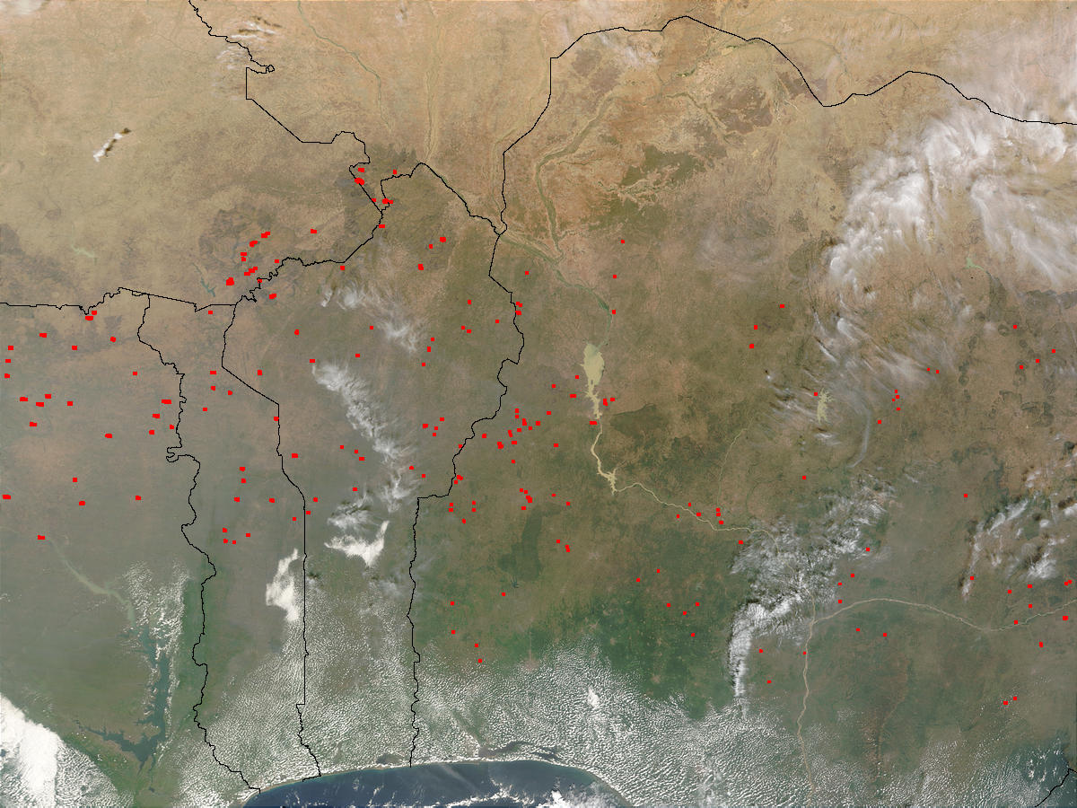 Fires in West Africa (morning overpass) - related image preview