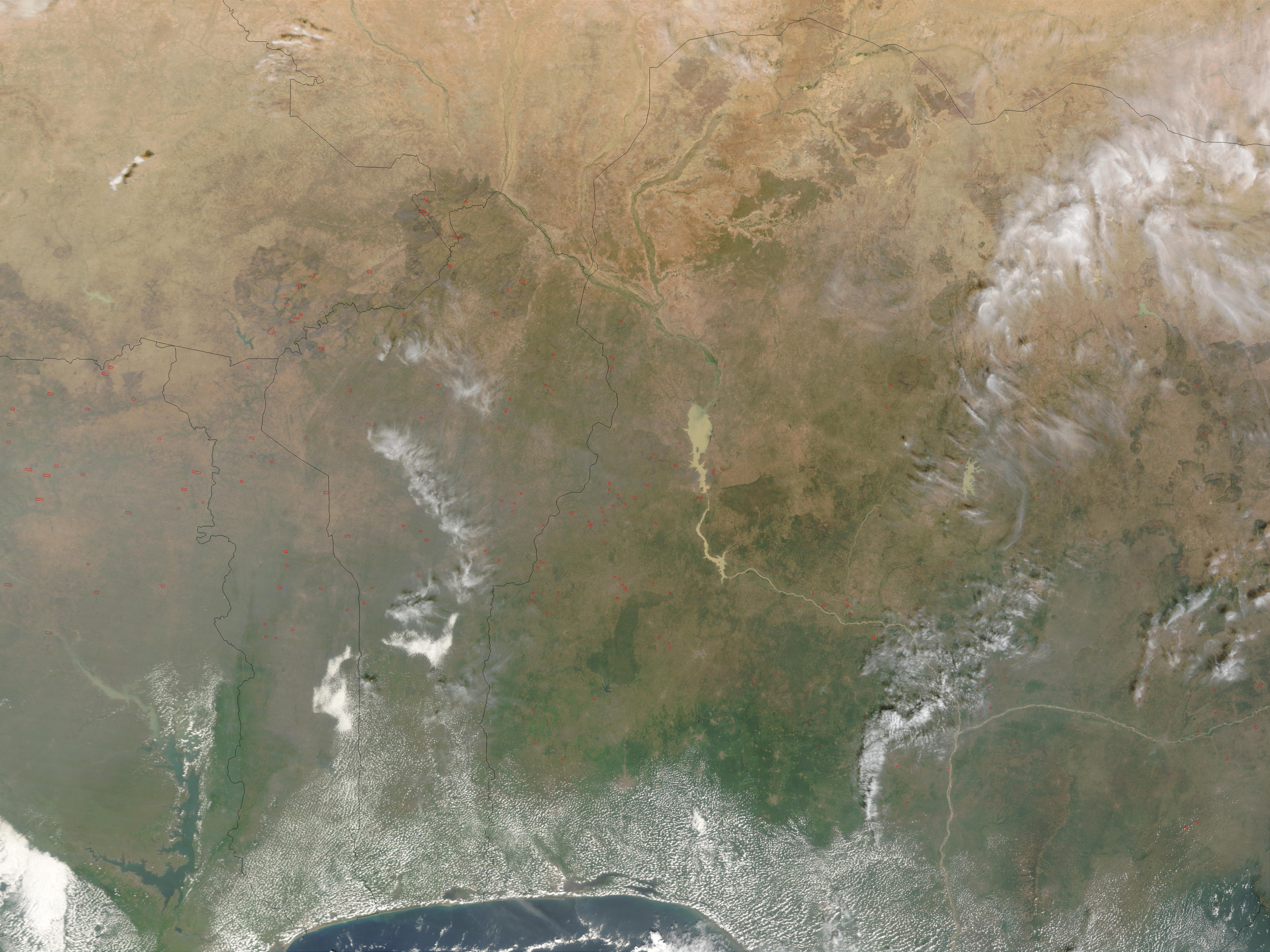 Fires in West Africa (morning overpass) - related image preview