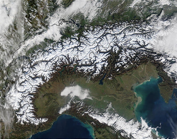 The Alps and northern Italy - related image preview