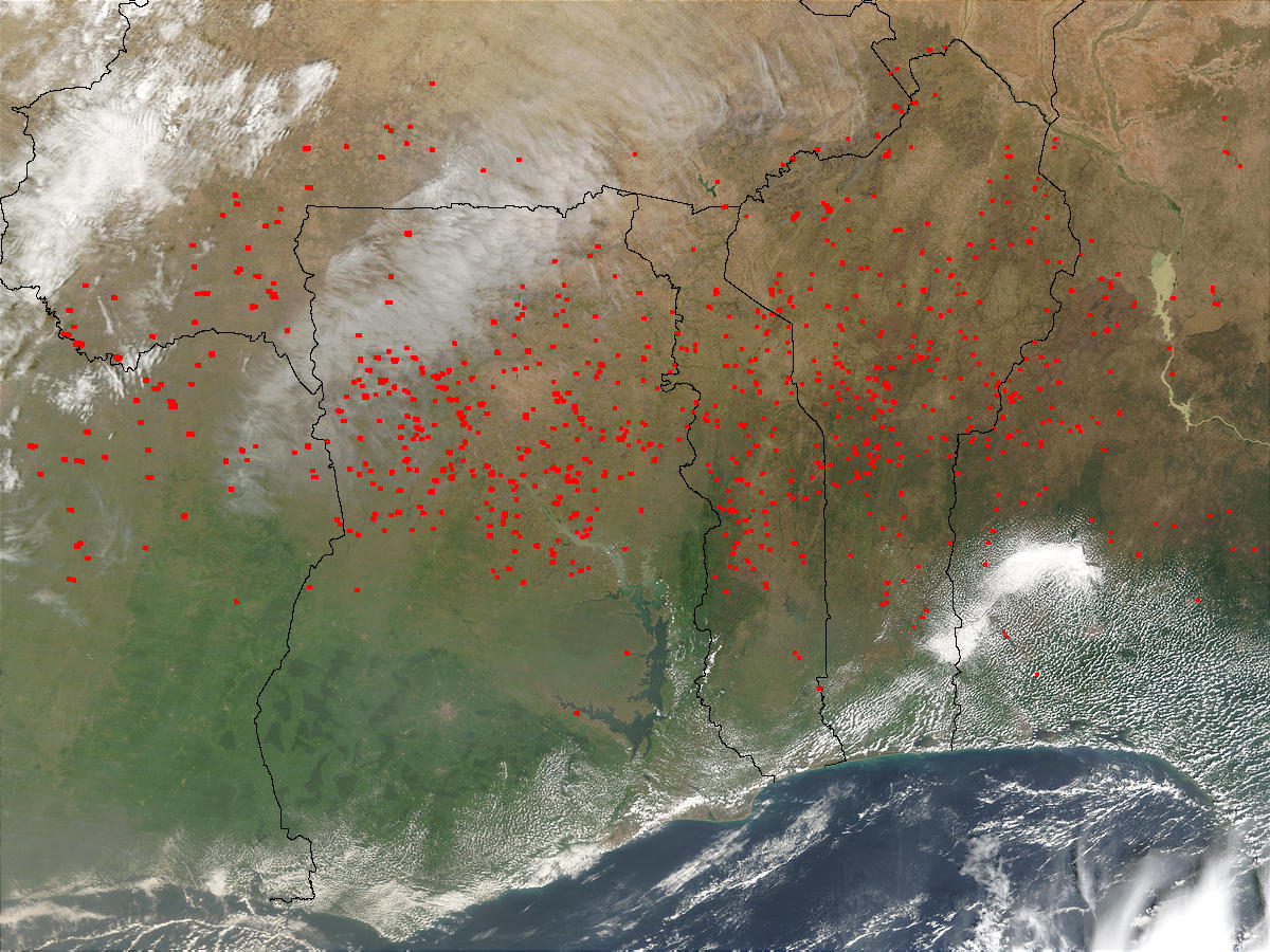 Fires in West Africa (morning overpass) - related image preview