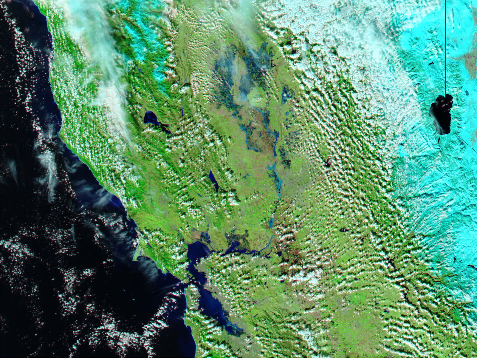 Floods in Northern California (false color) - related image preview