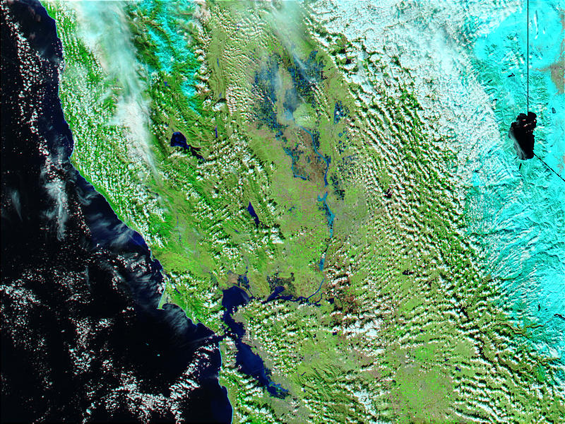 Floods in Northern California (false color) - related image preview