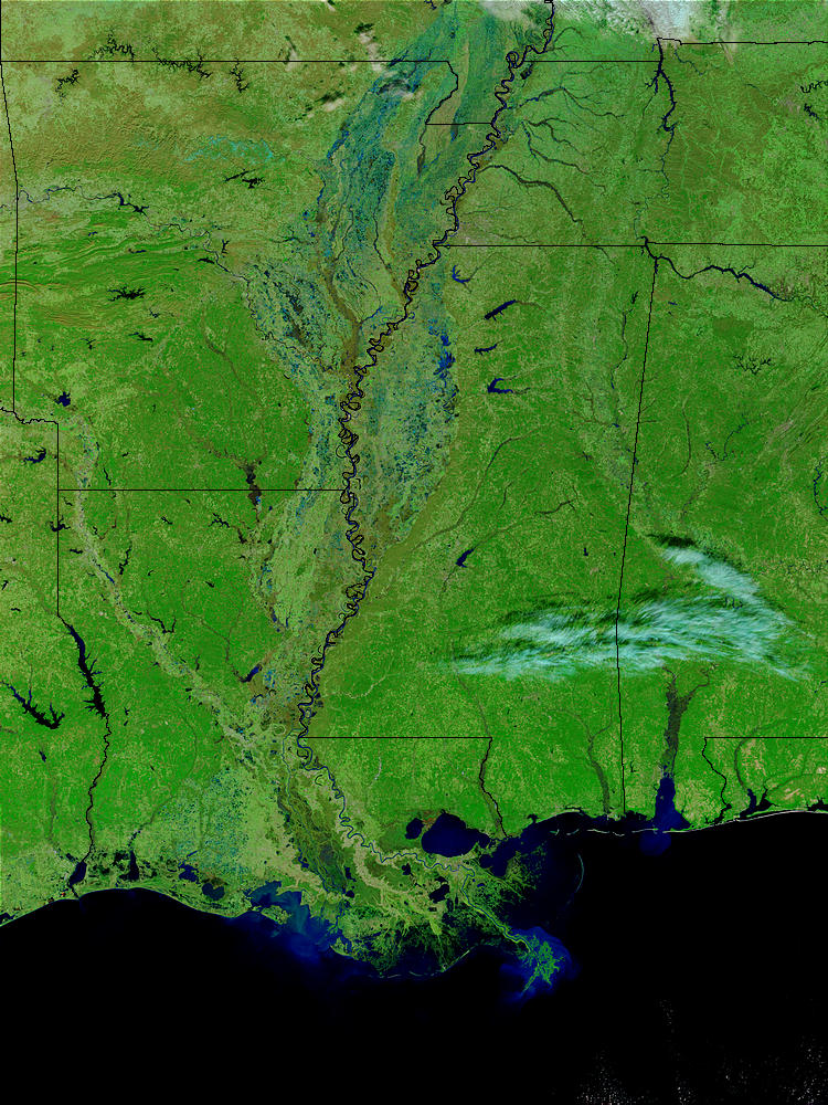 The Mississippi (false color) - related image preview