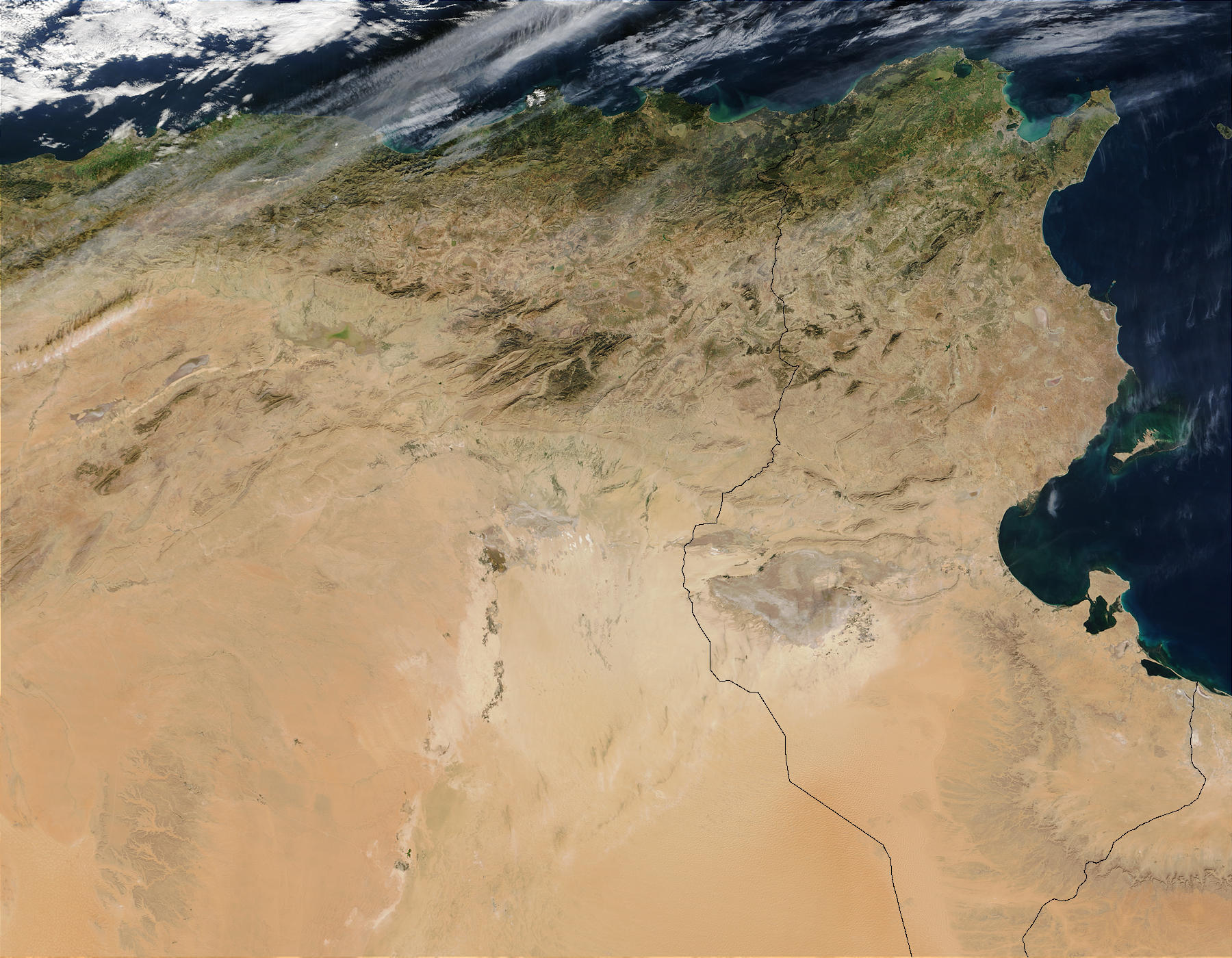 Tunisia and Algeria (before floods) - related image preview