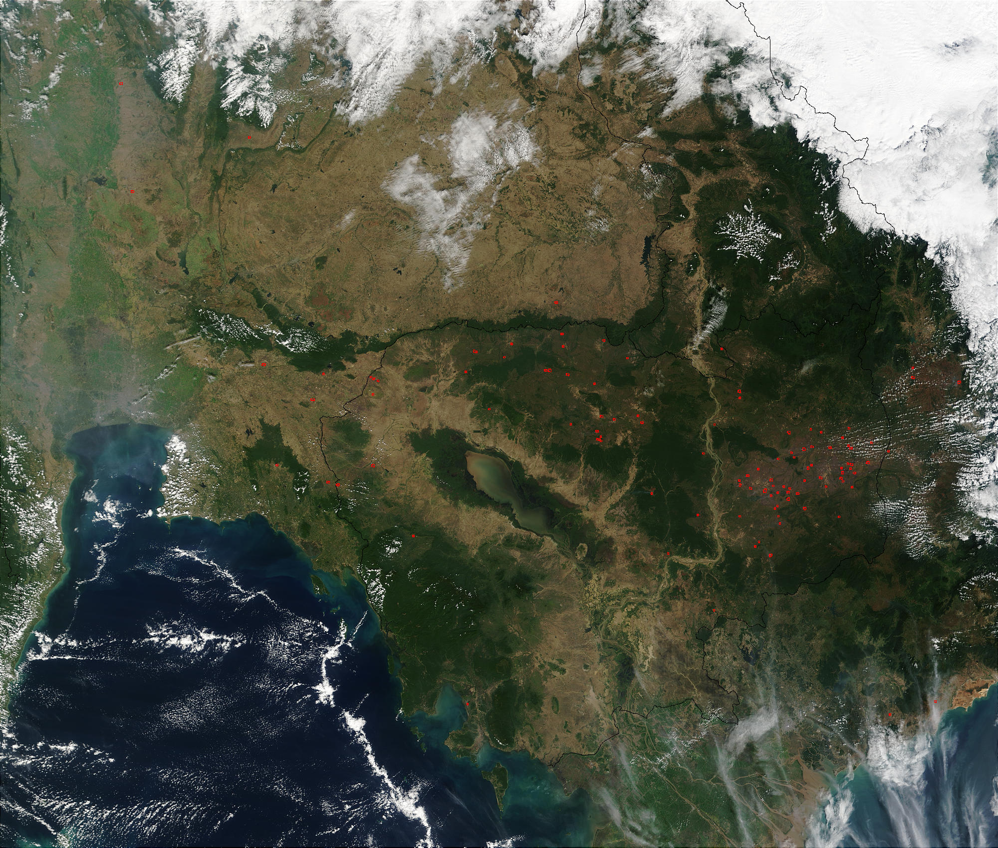 Fires in Indochina (morning overpass) - related image preview