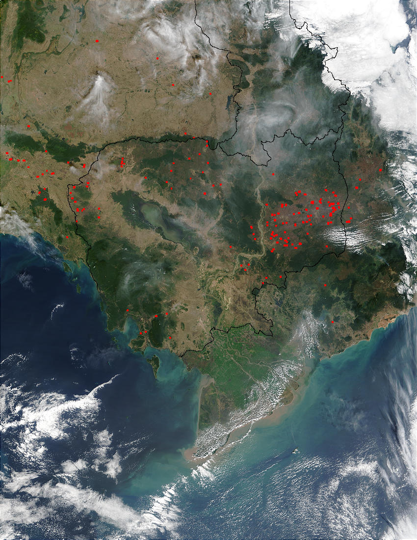 Fires in Indochina (morning overpass) - related image preview