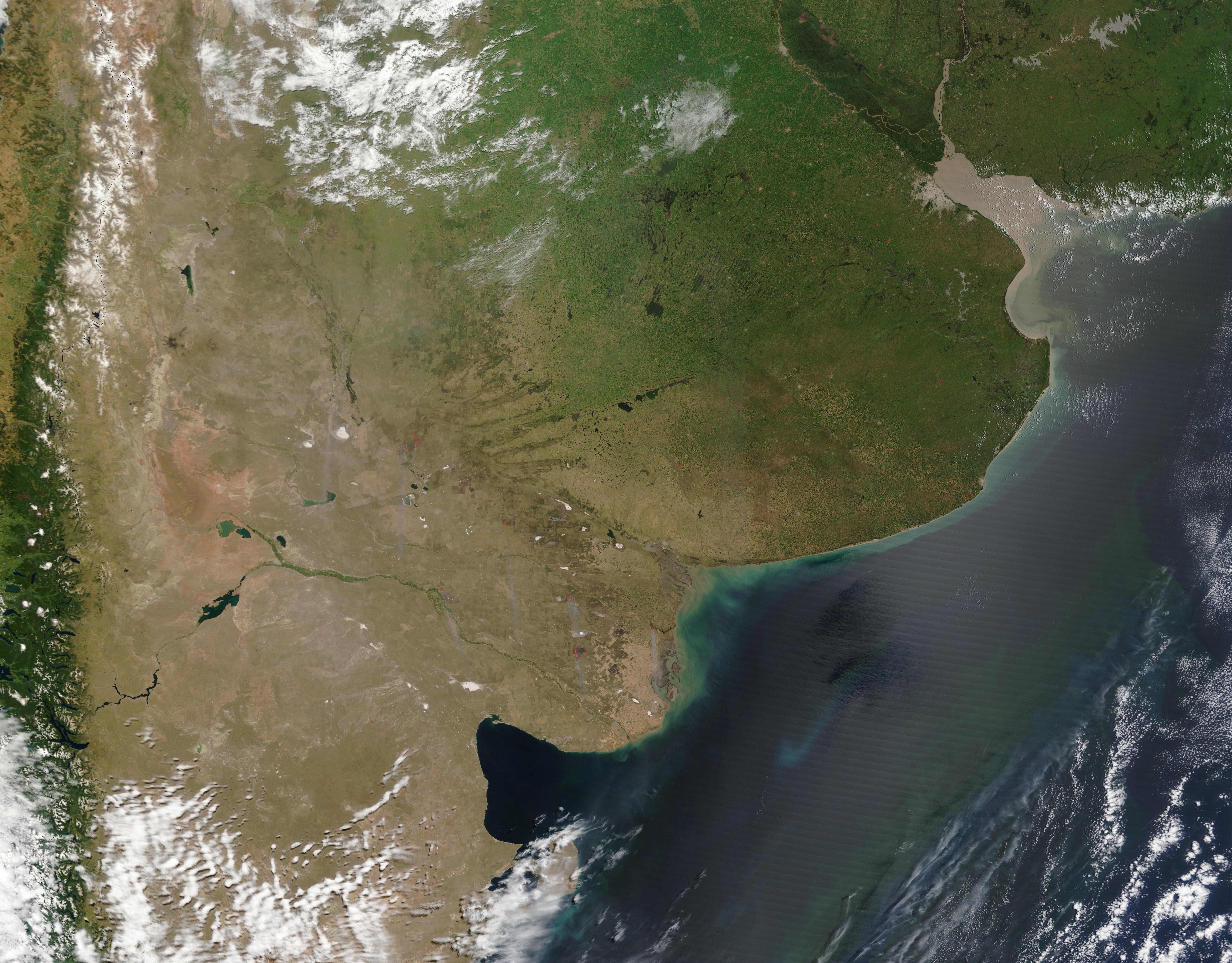 Fires in Argentina (morning overpass) - related image preview