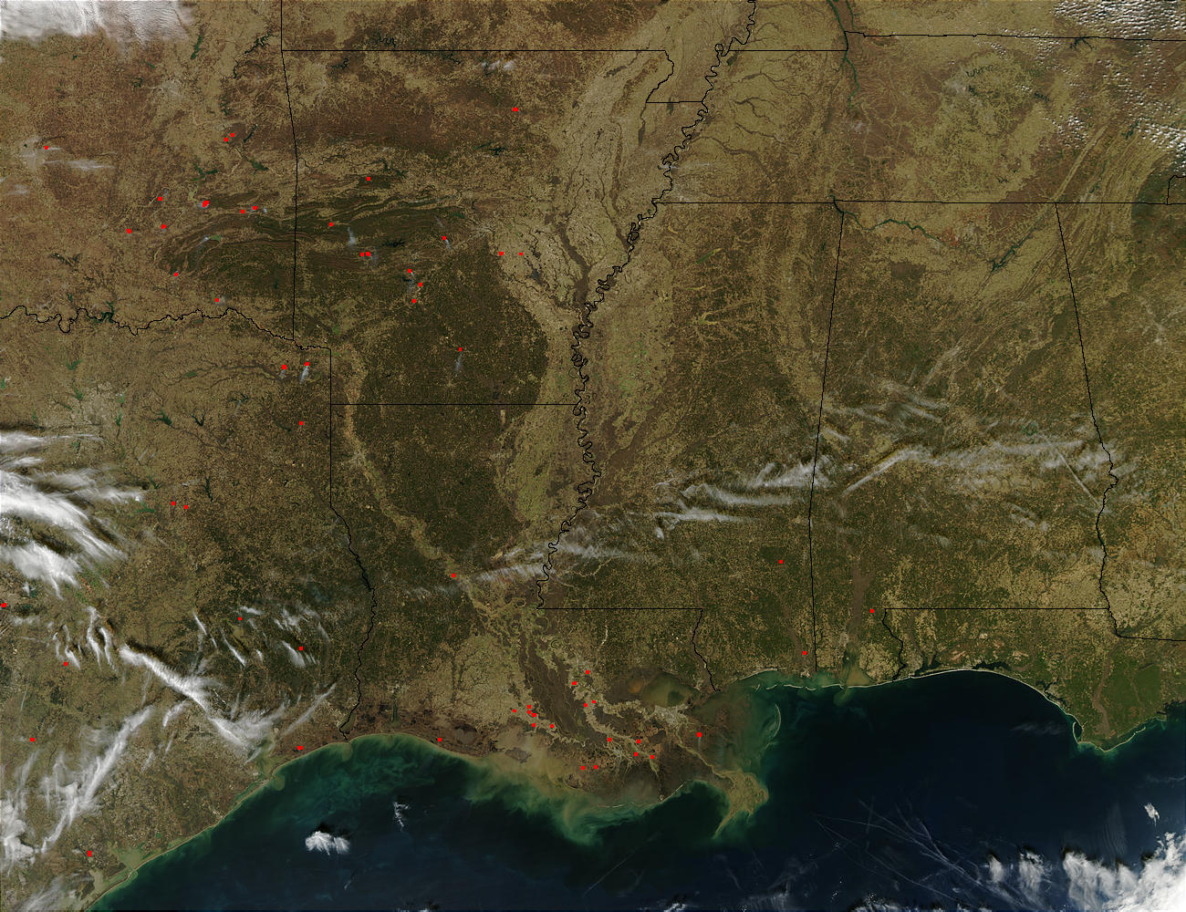 Fires In Southern United States