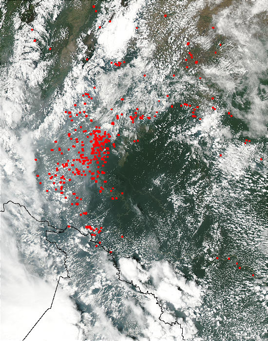 Fires in southcentral Colombia - related image preview