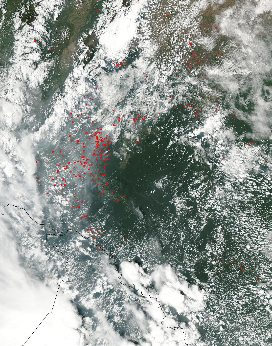 Fires in southcentral Colombia - related image preview