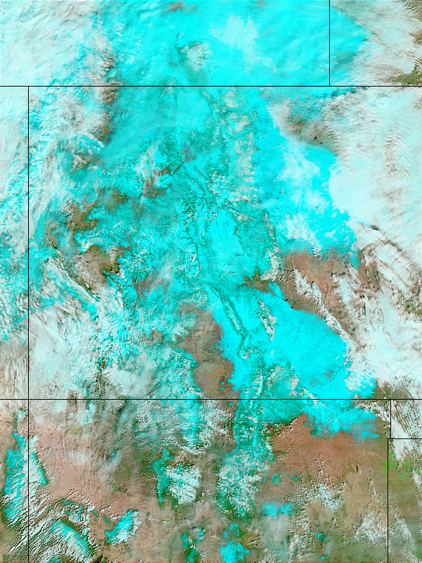 Record snow in Colorado (false color) - related image preview