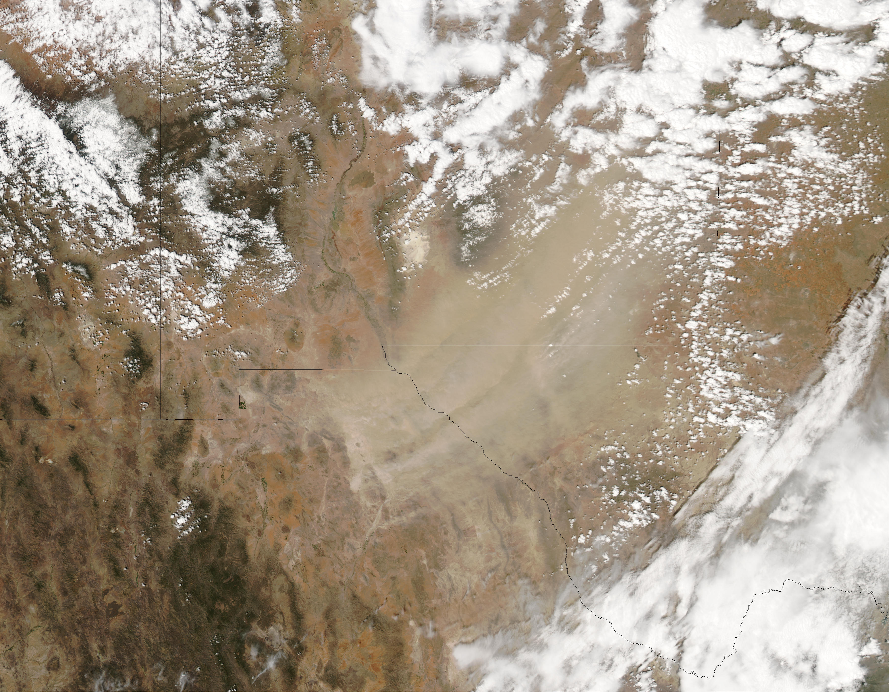 Dust Storm in northern Mexico - related image preview