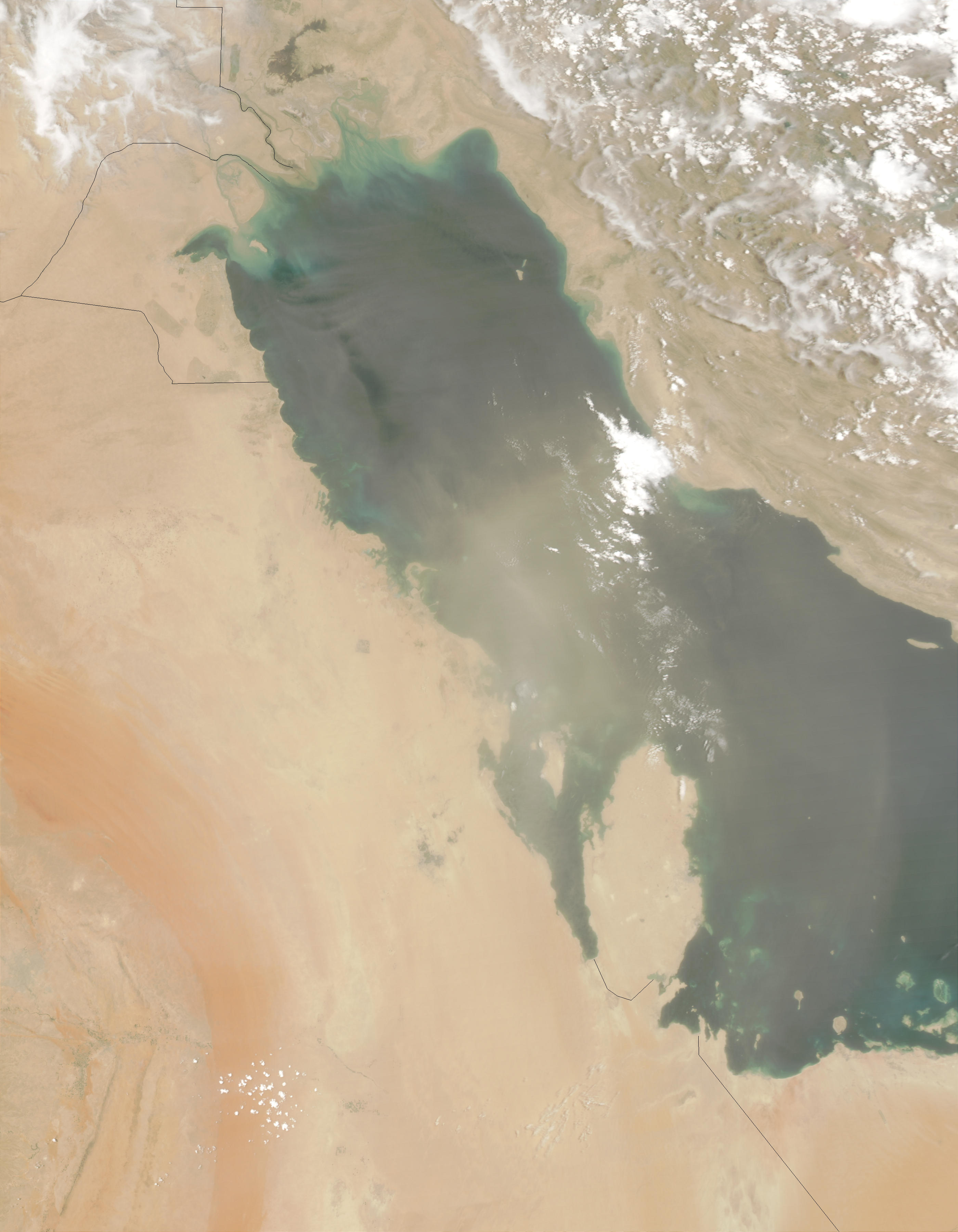 Dust storms over the Persian Gulf - related image preview