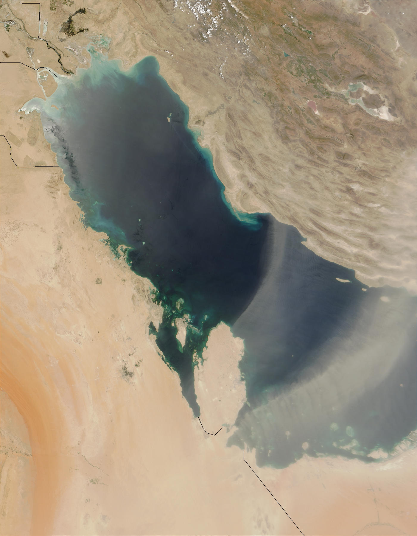 Dust storms over the Persian Gulf - related image preview