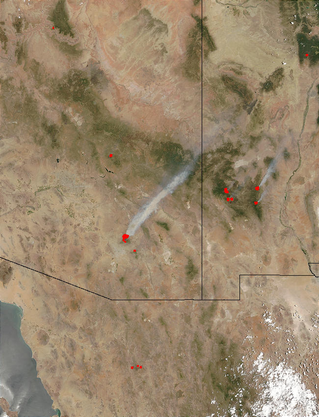 Fires in Arizona and New Mexico - related image preview