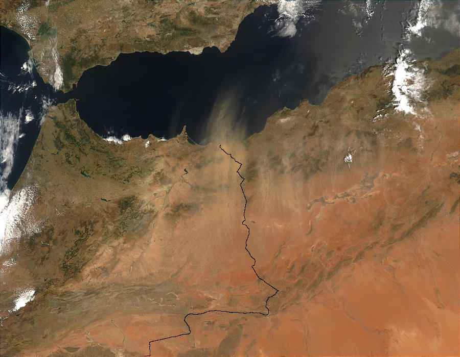 Dust storm over Morocco and Algeria - related image preview