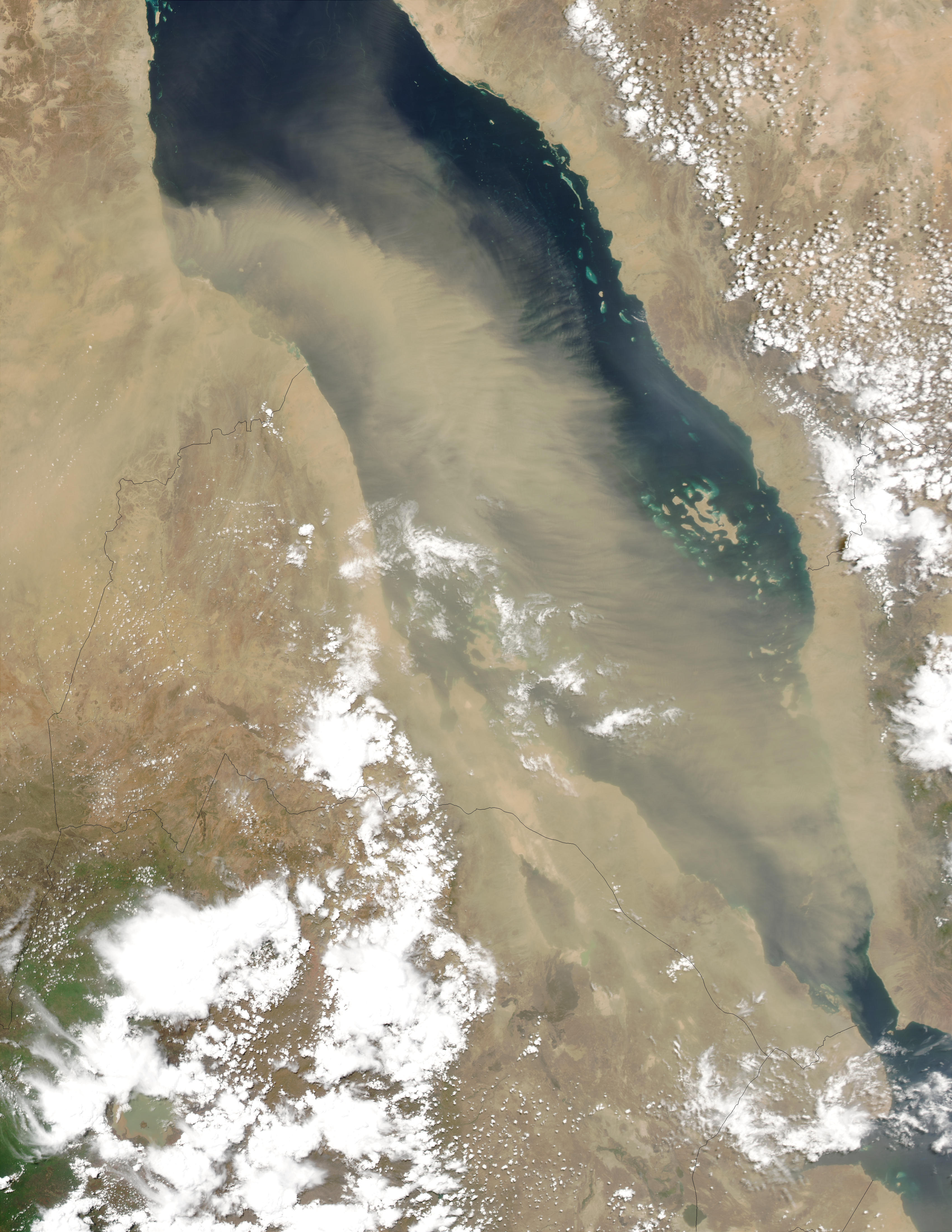 Dust Storm over the Red Sea - related image preview