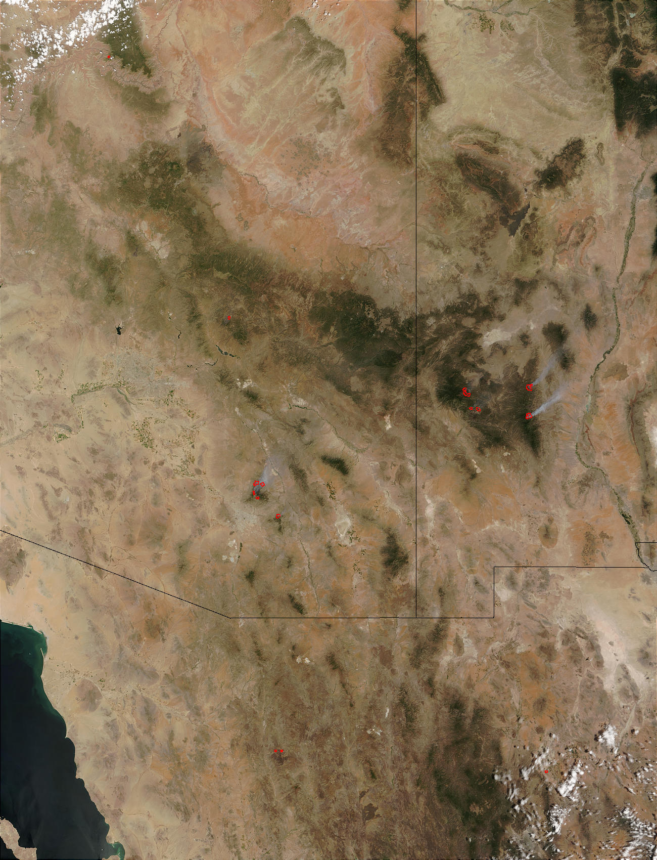 Fires in Arizona and New Mexico - related image preview