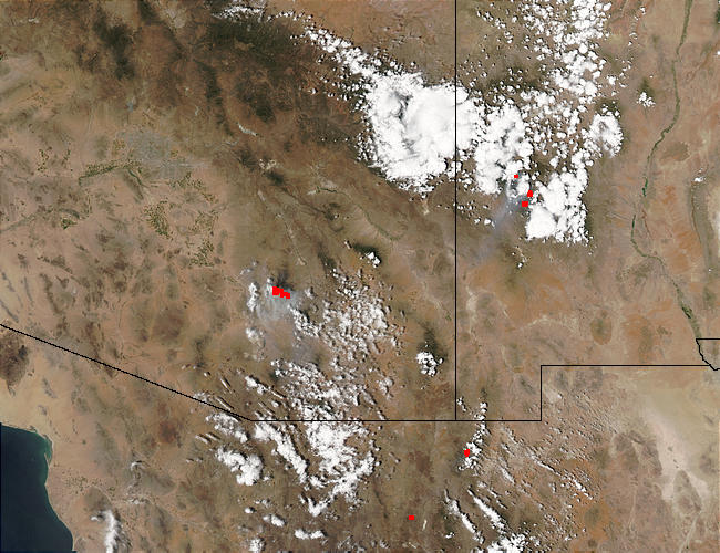 Fires in Arizona and New Mexico - related image preview