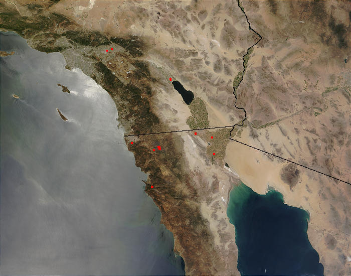 Fires in Northern Baja California, Mexico - related image preview
