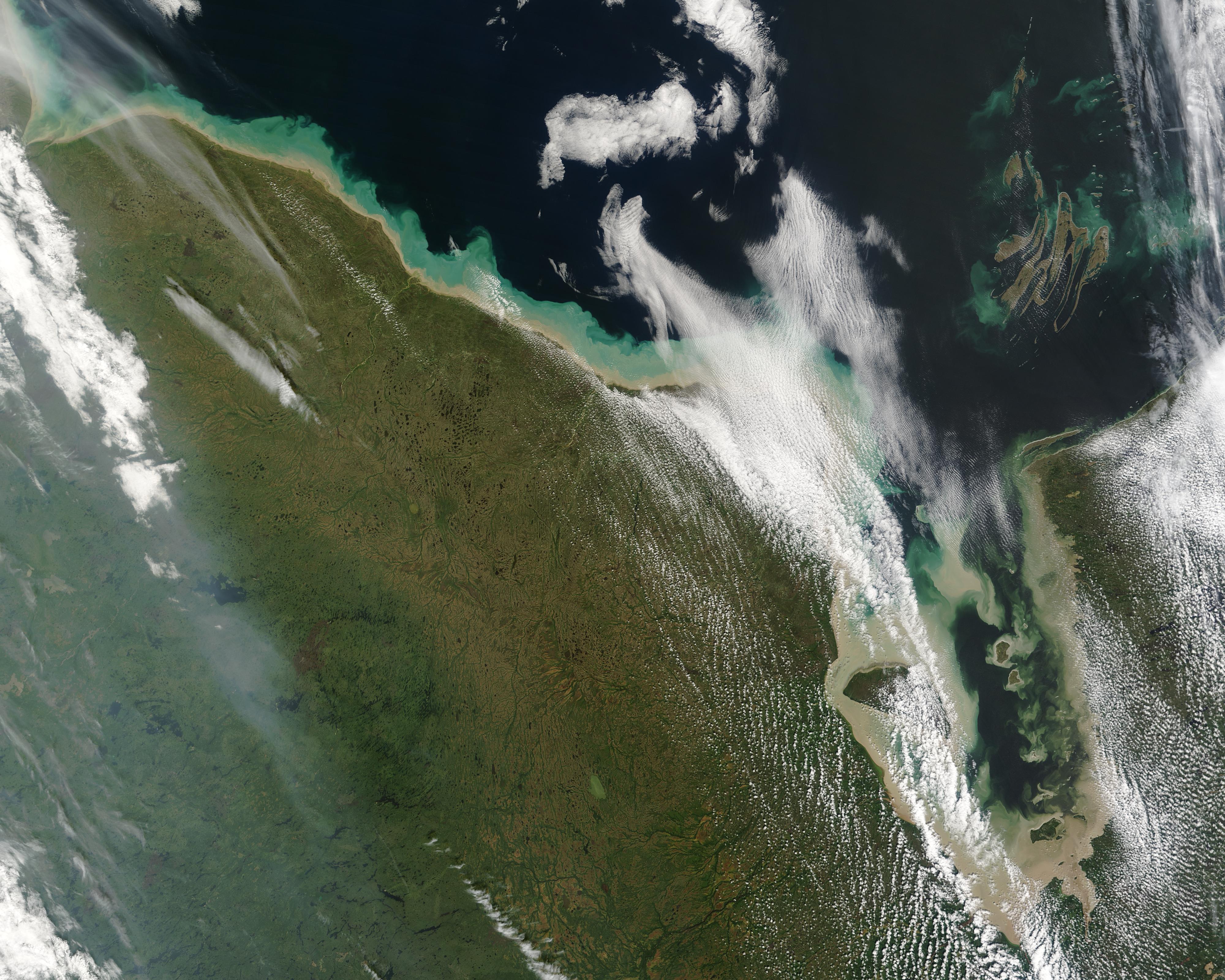 Sediment along the Hudson Bay coast, Canada - related image preview
