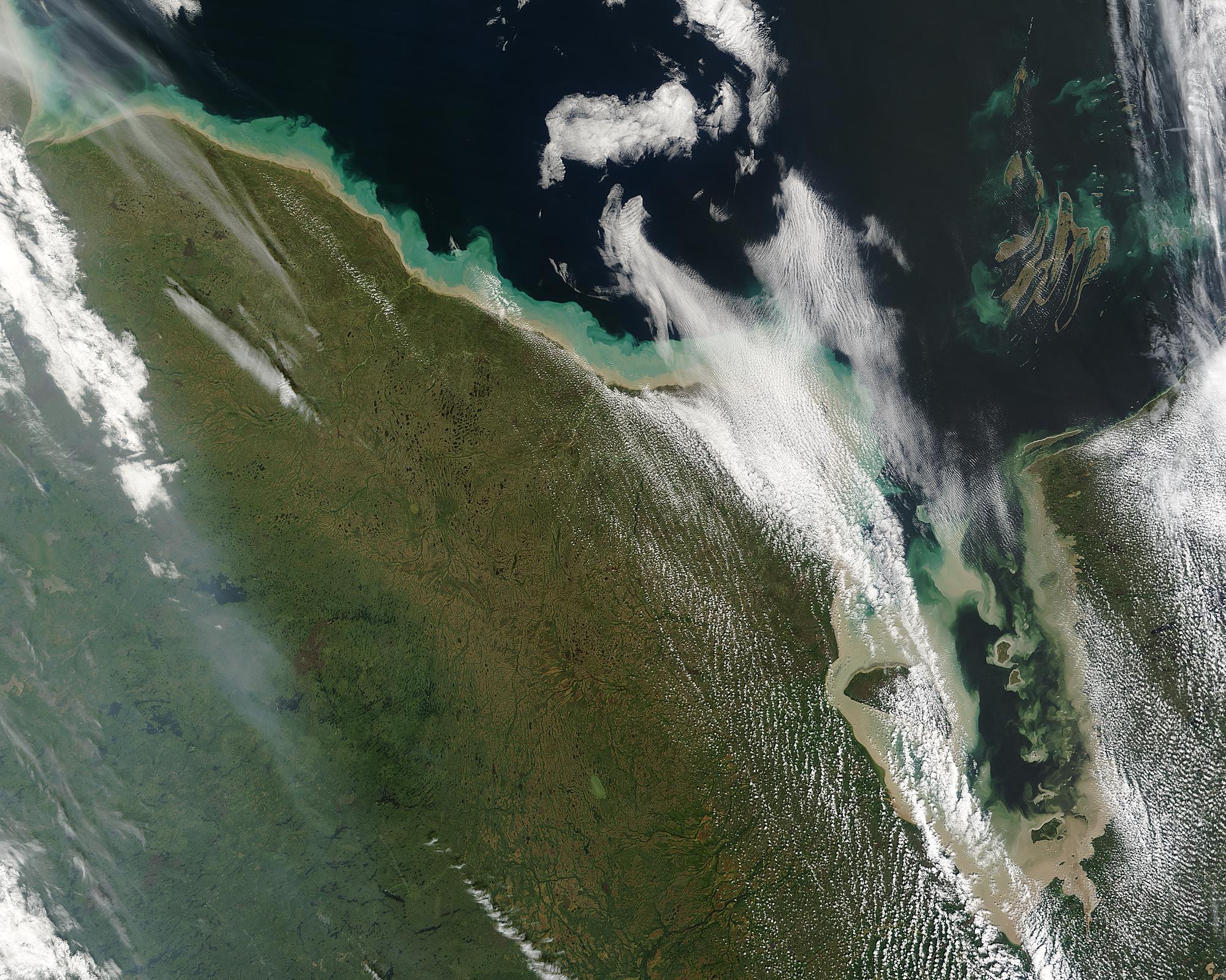Sediment along the Hudson Bay coast, Canada - related image preview